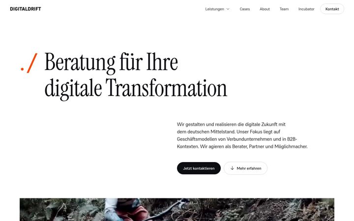 Screenshot of digitaldrift.de