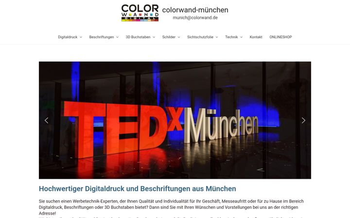 Screenshot of digitaldruck-beschriftungen-muenchen.de