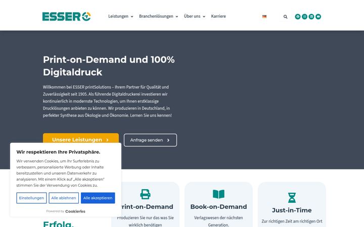 Ekrano kopija digitaldruck-esser.de