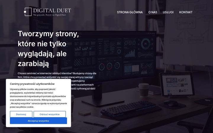 Snimka zaslona za digitalduet.pl