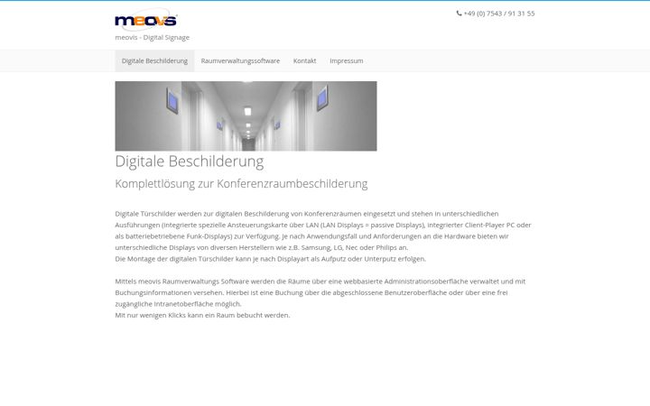 Screenshot of digitale-beschilderung.ch