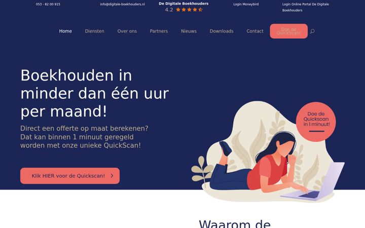 Képernyőkép: digitale-boekhouders.nl