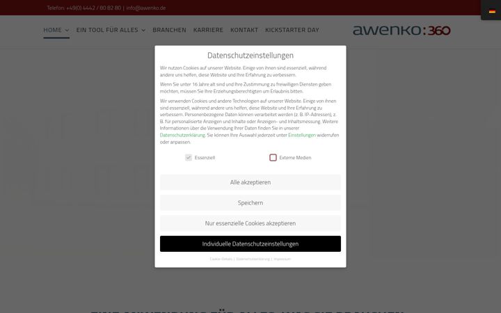 Screenshot ta' digitale-gaeste-registrierung.de