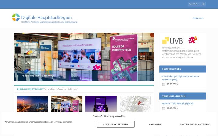 Screenshot of digitale-hauptstadtregion.de