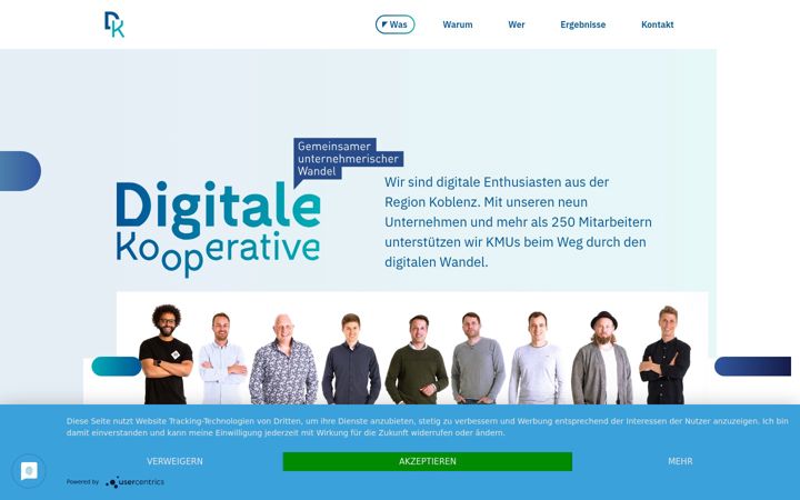 Screenshot of digitale-kooperative.de