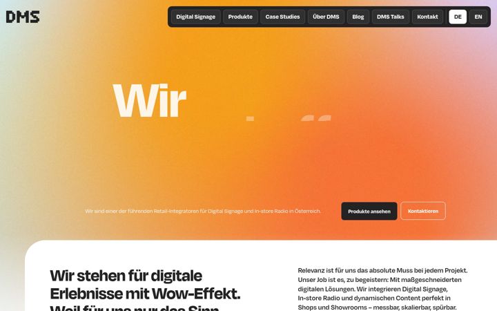 Kuvakaappaus sivustosta digitale-medien.at