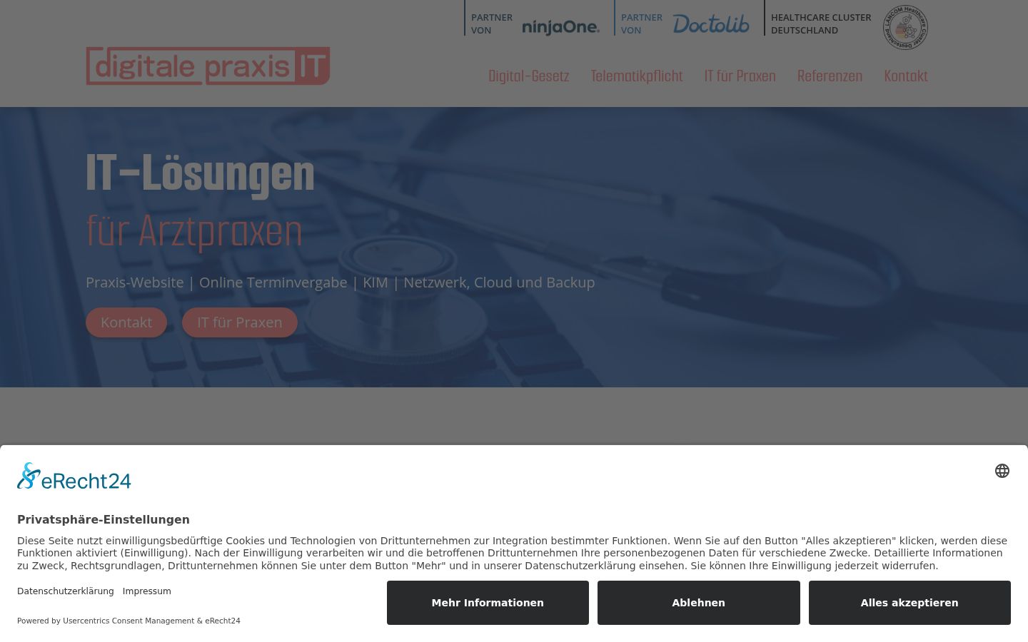 Screenshot tal-banner tal-kunsens muri qabel kwalunkwe interazzjoni