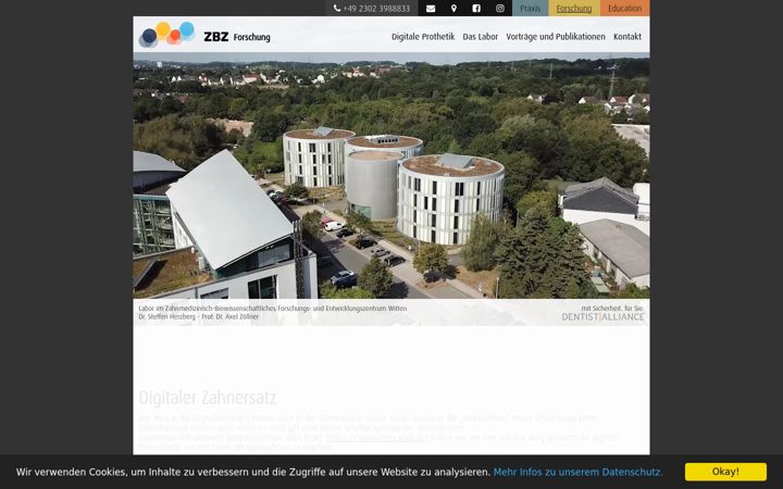 Screenshot of digitale-prothetik.de