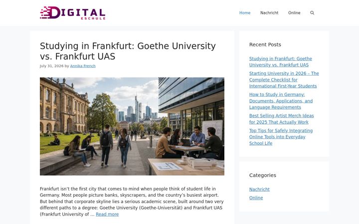 Screenshot ta' digitale-schule.net