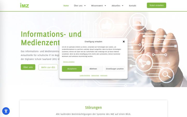 Screenshot of digitale-schule.saarland
