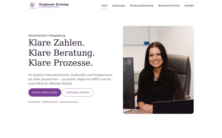 Screenshot ta' digitale-steuerberaterin-magdeburg.de