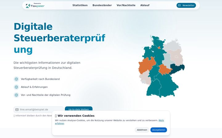 Screenshot ta' digitale-steuerberaterpruefung.de