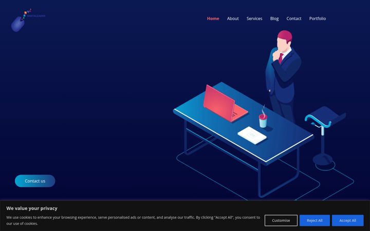 Screenshot of digitaleader.com