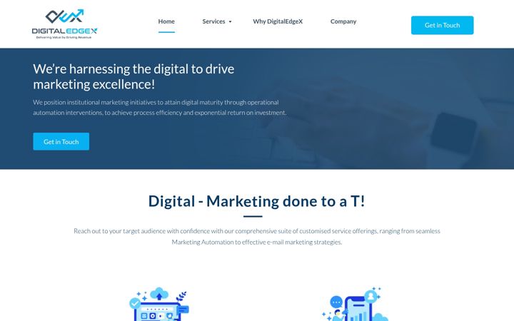 Screenshot of digitaledgex.com