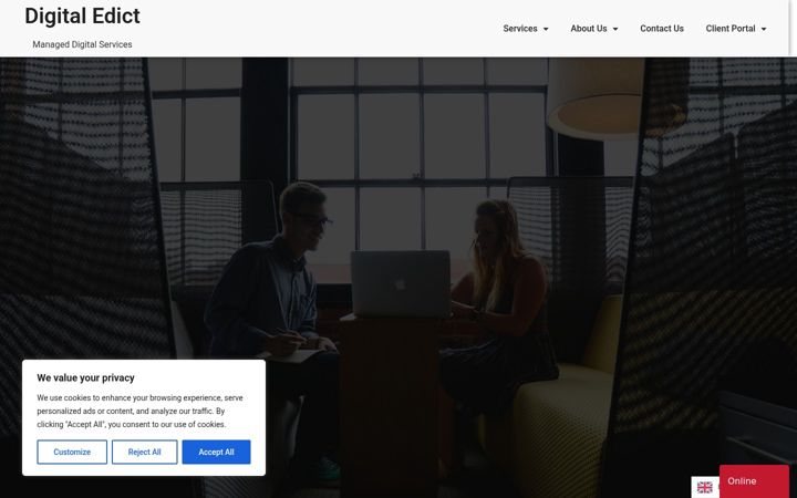 Screenshot of digitaledict.com