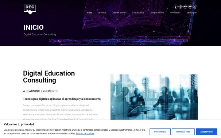 Ekraanipilt saidist digitaleducation.es