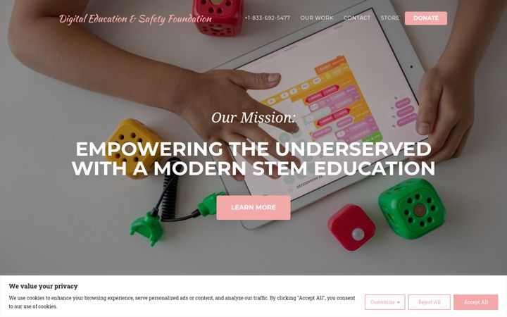 Screenshot of digitaleducationsafety.org