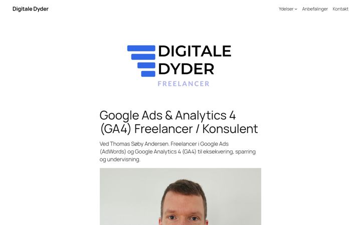 Screenshot of digitaledyder.dk