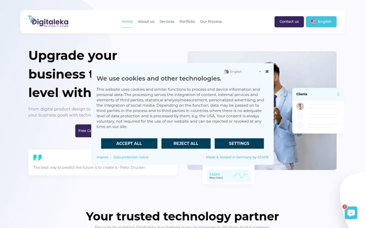Screenshot of digitaleka.de