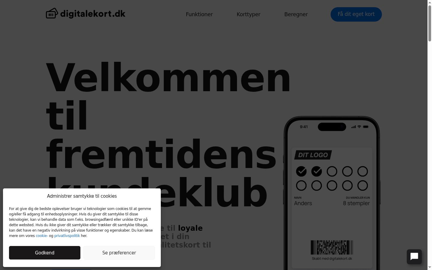 Screenshot tal-banner tal-kunsens muri qabel kwalunkwe interazzjoni