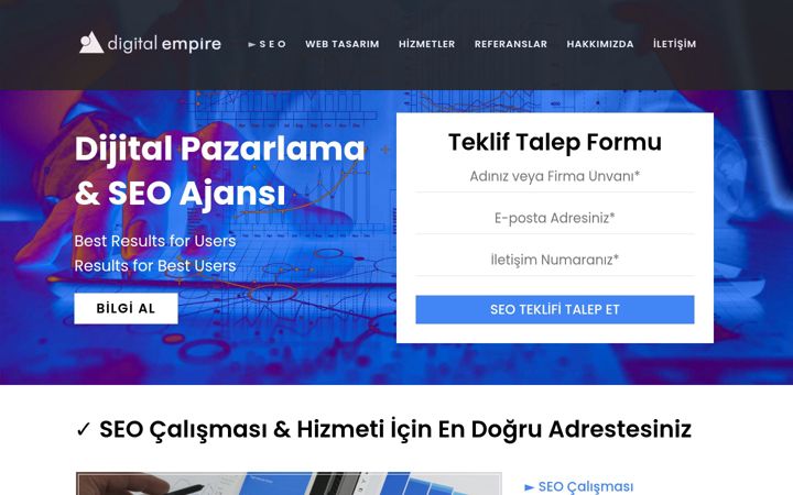 Екранна снимка на digitalempire.com.tr