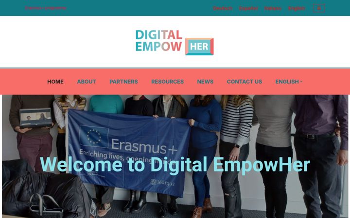 Screenshot of digitalempowher.eu