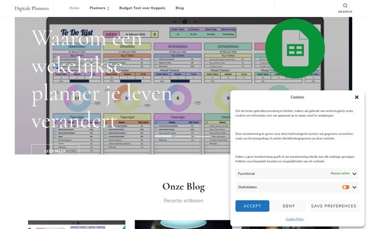 Zrzut ekranu digitaleplanners.nl