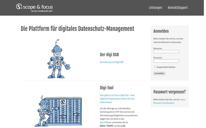 Screenshot of digitaler-dsb.de