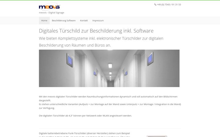 Screenshot of digitales-tuerschild.ch