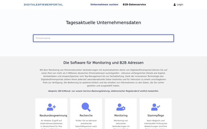 Captura de ecrã de digitalesfirmenportal.de