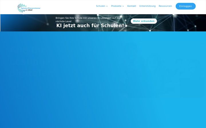Screenshot stránky digitalesklassenzimmer.de