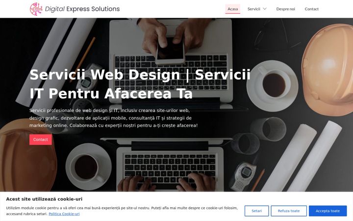 Skärmbild av digitalexpresssolutions.ro