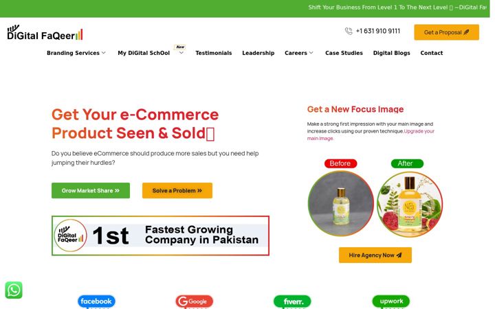 Screenshot of digitalfaqeer.com