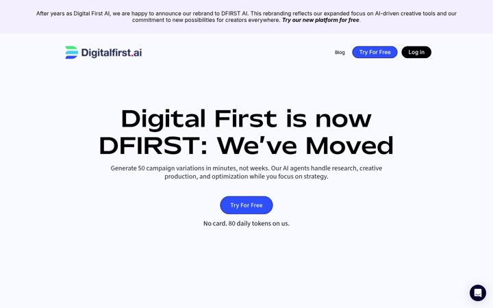 Captură de ecran a digitalfirst.ai