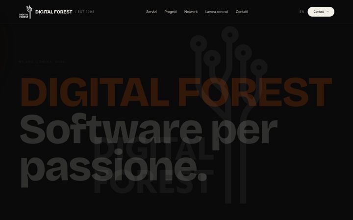 Screenshot von digitalforest.it