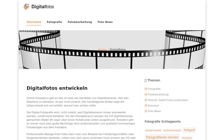 Screenshot of digitalfotos-entwickeln.com