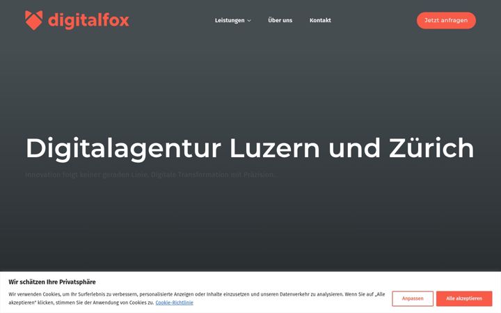 Screenshot of digitalfox.ch