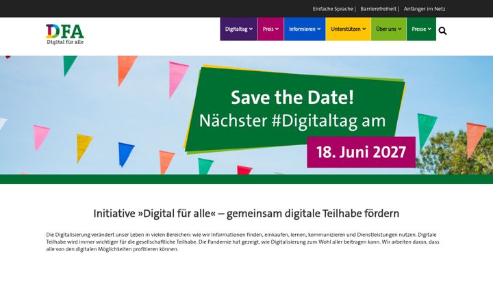 Screenshot of digitalfueralle.de