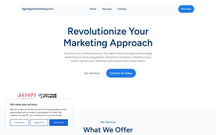 Screenshot of digitalgatemarketing.com
