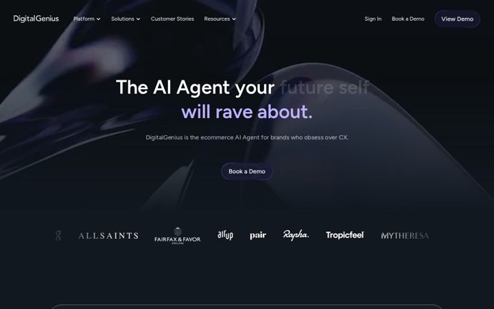 Screenshot ta' digitalgenius.com
