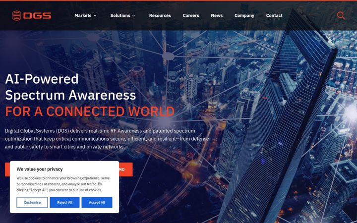 Screenshot of digitalglobalsystems.com