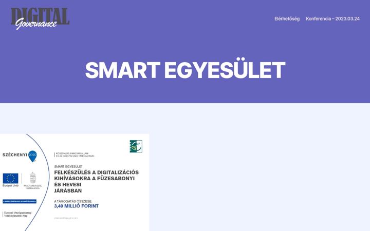Screenshot of digitalgovernance.hu