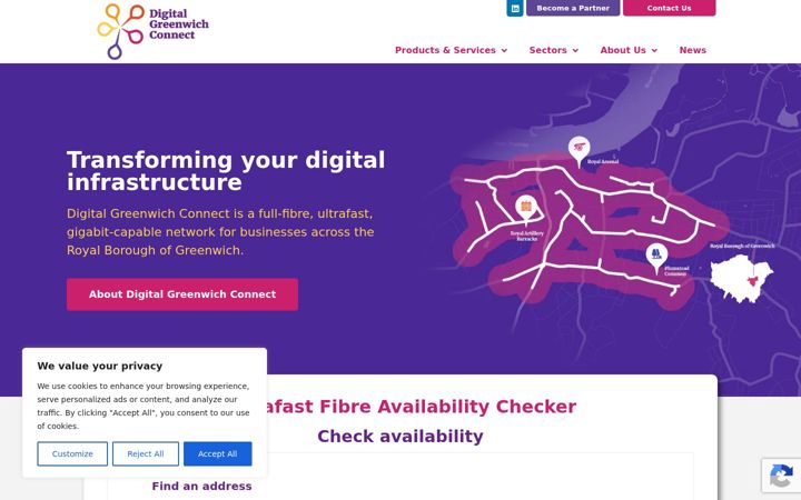 Screenshot of digitalgreenwichconnect.com