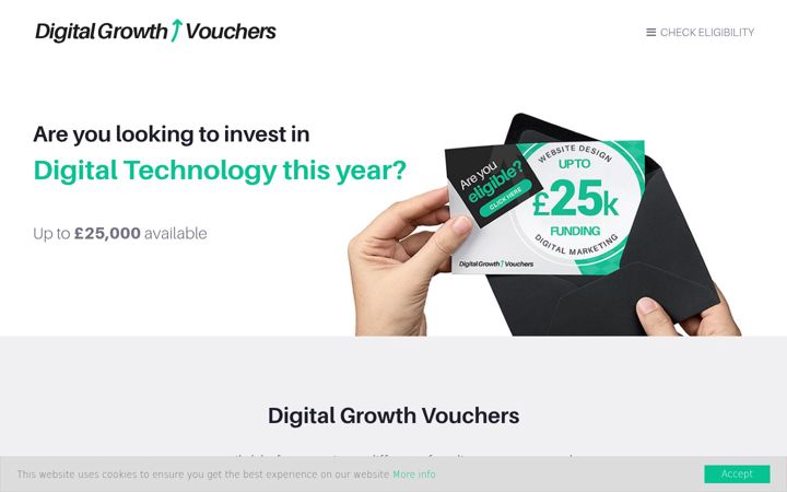 Screenshot of digitalgrowthvouchers.com