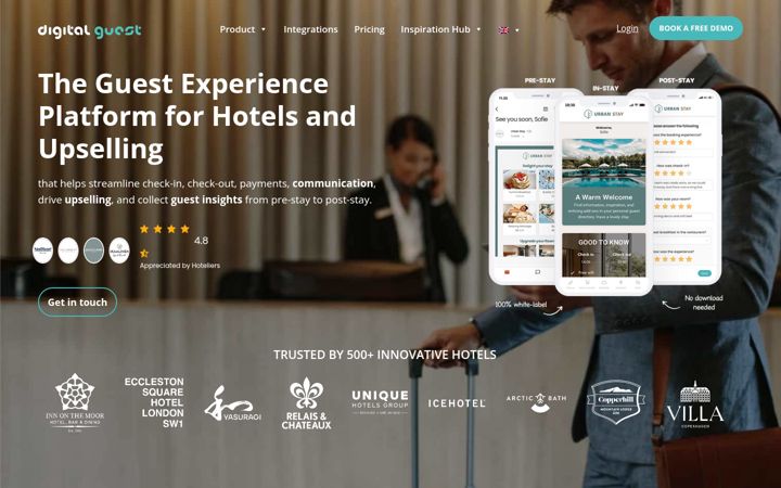 Screenshot of digitalguest.com