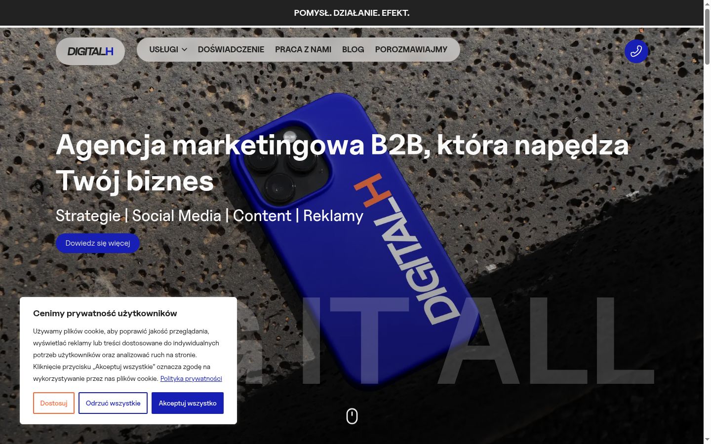 Screenshot tal-banner tal-kunsens muri qabel kwalunkwe interazzjoni