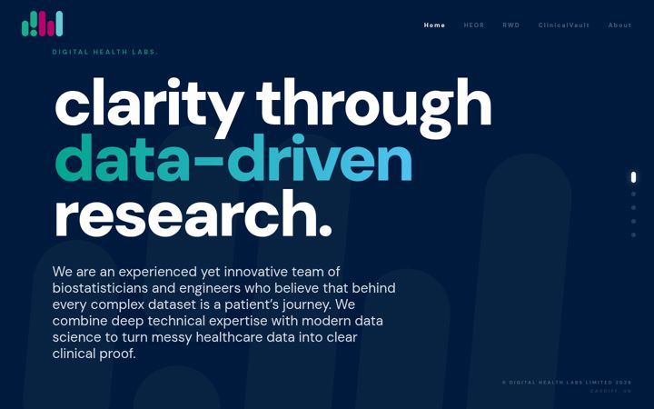 Screenshot of digitalhealthlabs.com