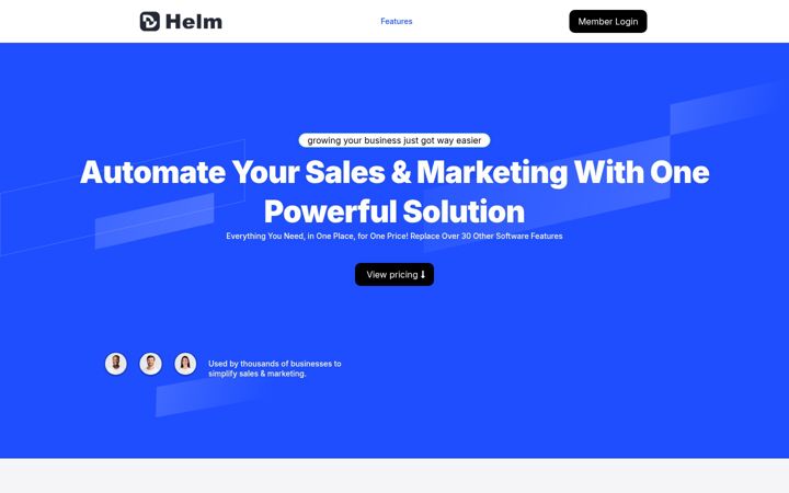 Screenshot of digitalhelm.com