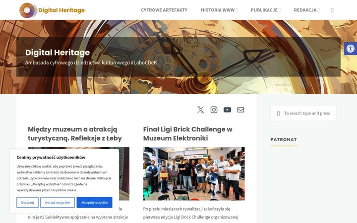 Screenshot of digitalheritage.eu