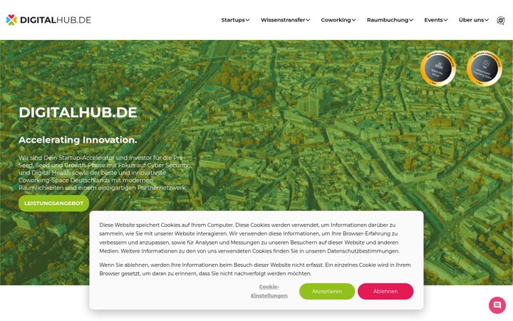 Screenshot of digitalhub.de